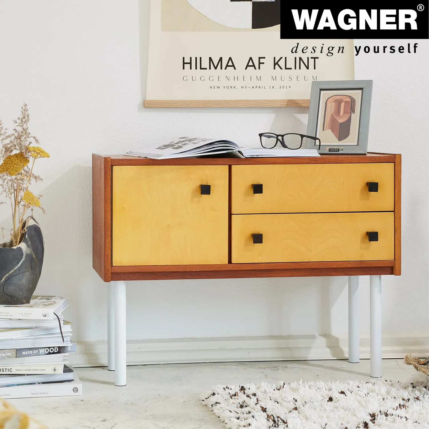 Wagner Classic ST 1640 gamba mobili bianca 40 cm