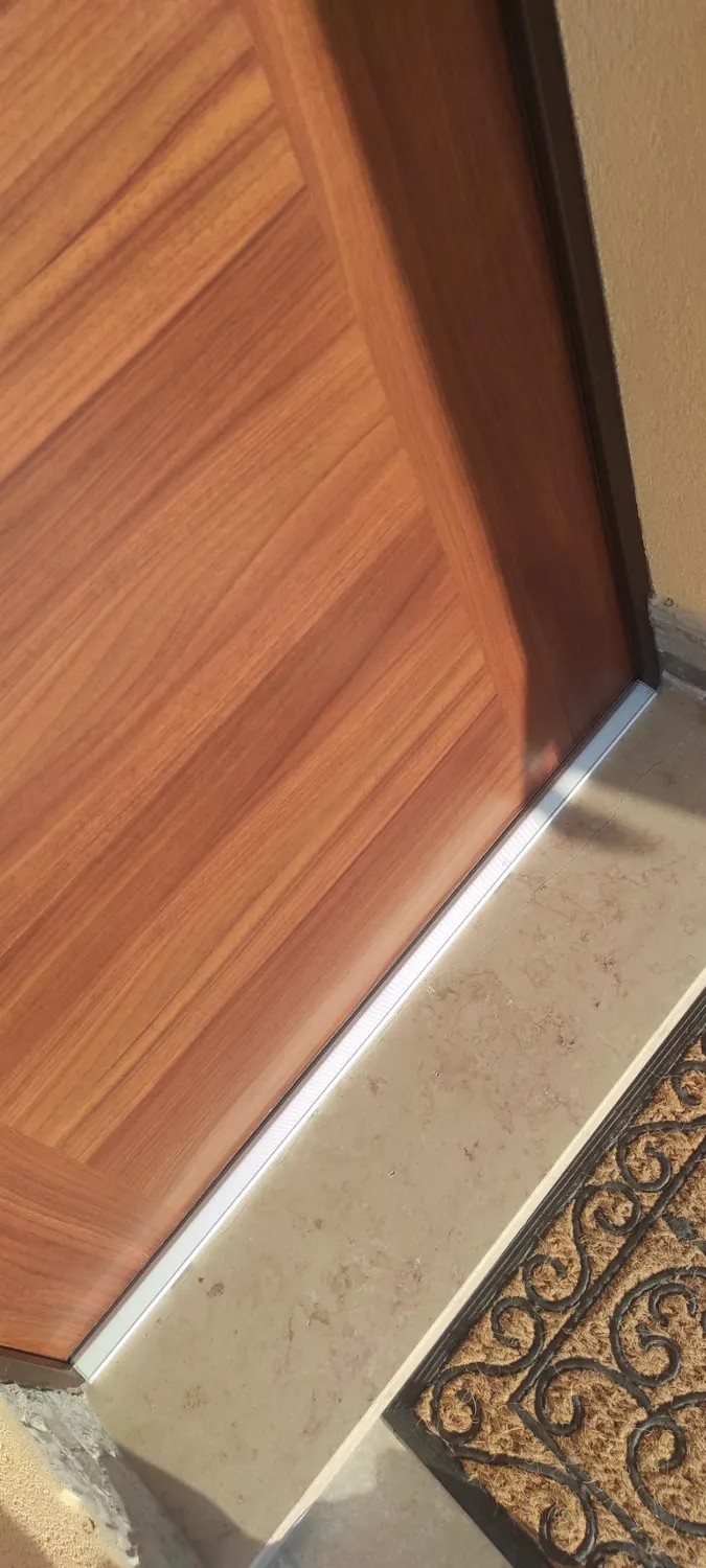 Gedotec soglia pavimento alluminio 715 mm argento battuta