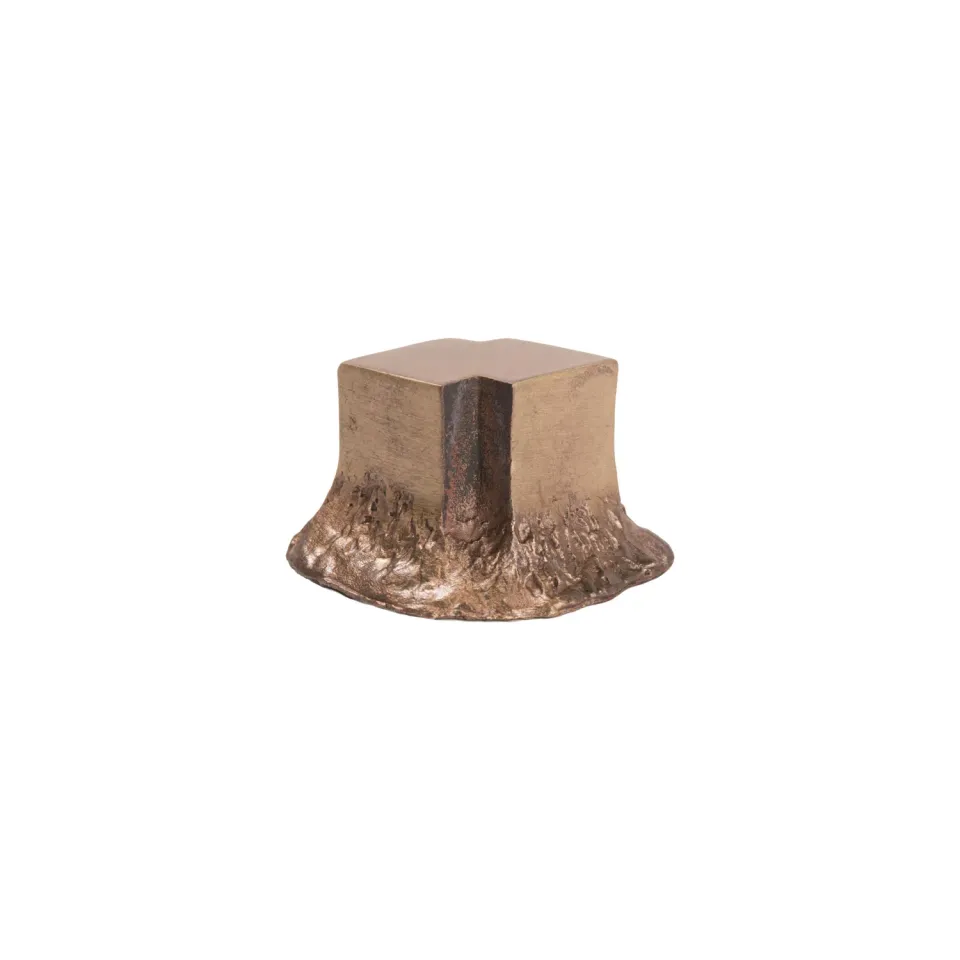 NIVA Design Solido pomello ottone nero minerale