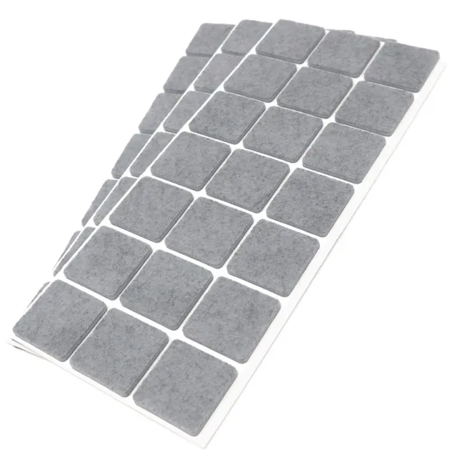 Adsamm feltrini autoadesivi 30x30 mm grigi 63 pezzi 3,5 mm