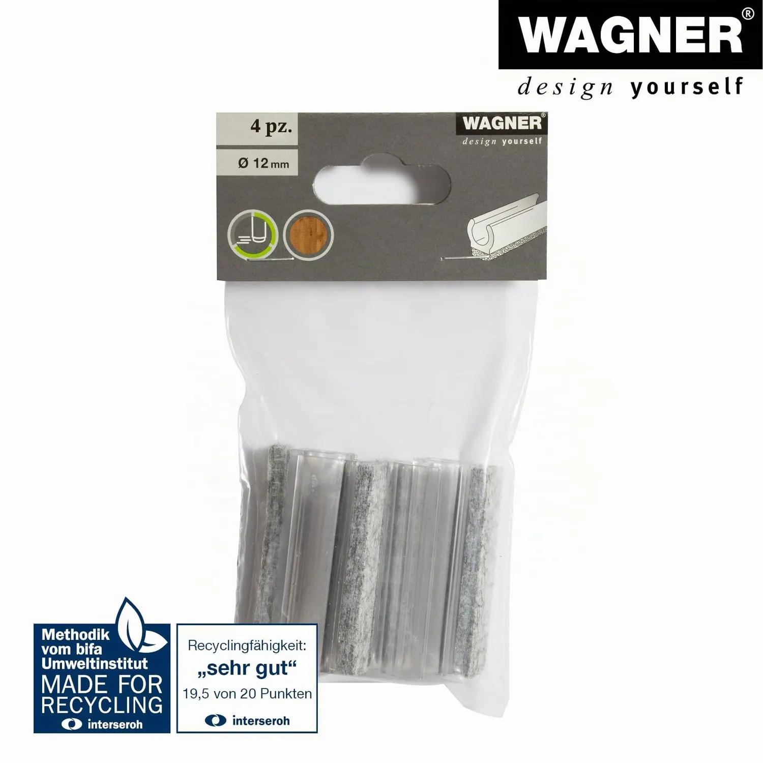 WAGNER EH 0690 ghiera tubo rotondo feltro 4 pezzi