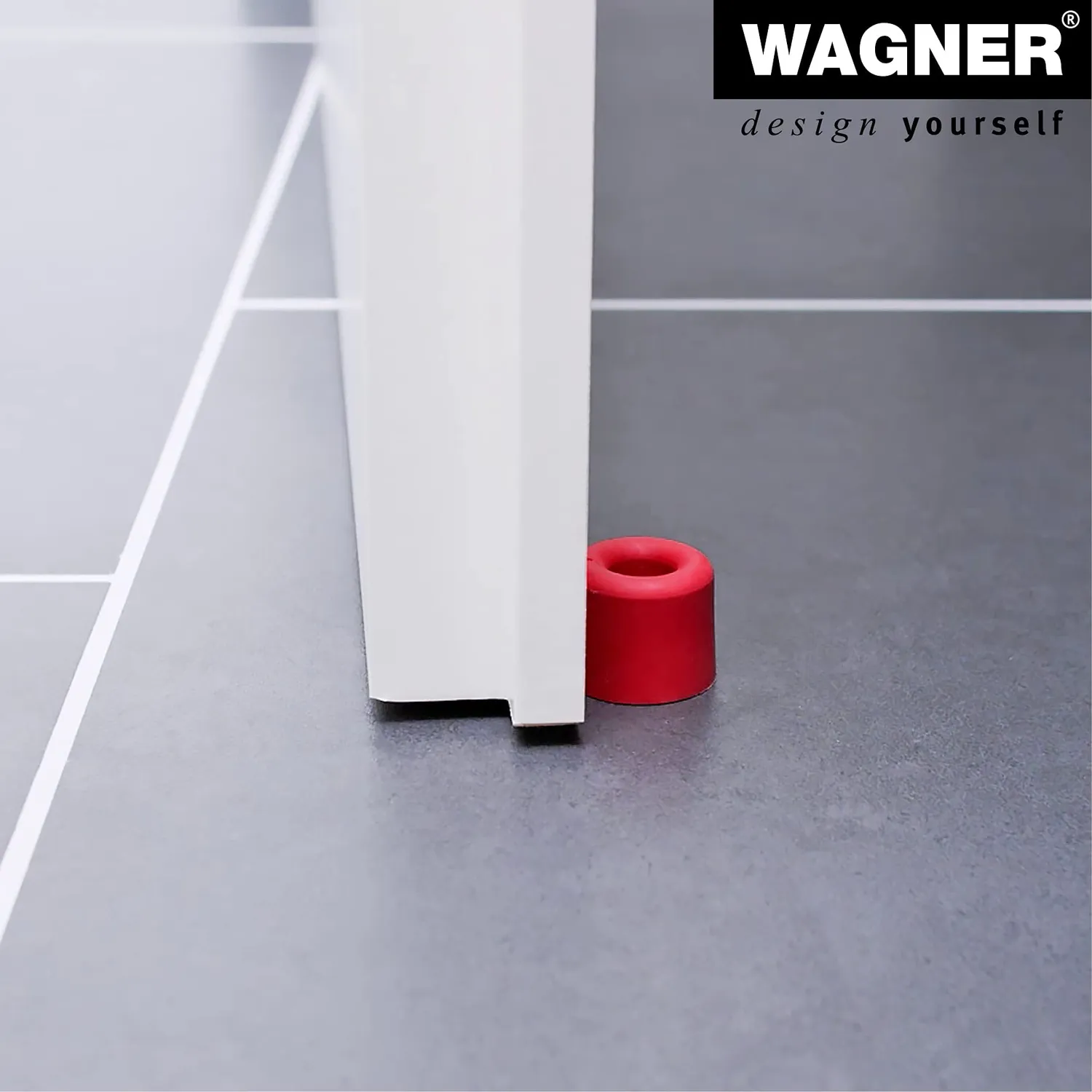 WAGNER VULKANO SMALL Ø30x24 fermaporta rosso gomma