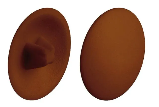 Gedotec H1122 tappi chiusura viti plastica marrone 12 mm 50 pezzi