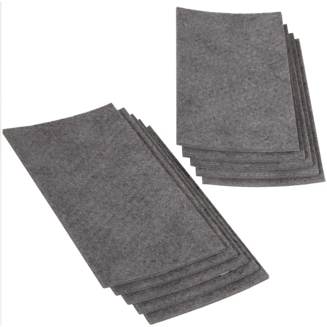 Adsamm feltro autoadesivo 100x200 mm grigio 10 fogli spessore 3,5 mm