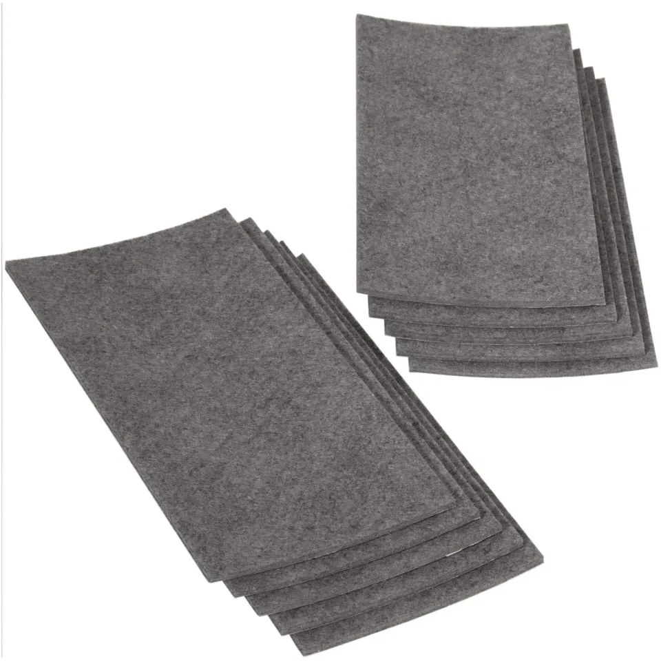 Adsamm feltro autoadesivo 100x200 mm grigio 10 fogli spessore 3,5 mm