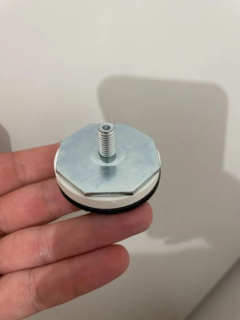 Adsamm feltrini autoadesivi Ø50 mm neri 8 pezzi