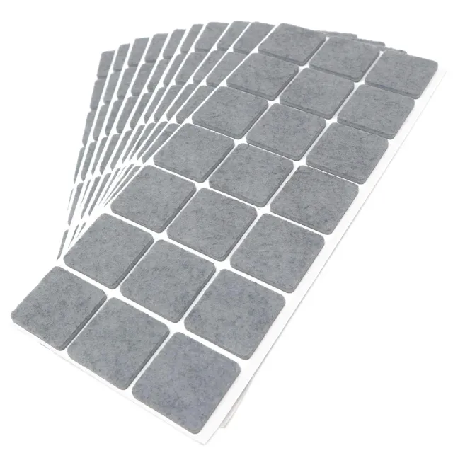 Adsamm feltrini autoadesivi quadrati 30x30 mm grigi 210 pezzi 3,5 mm