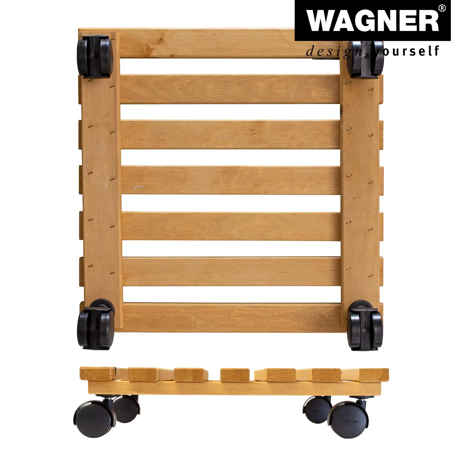 Wagner carrello piante 35x35 terracotta con ruote legno