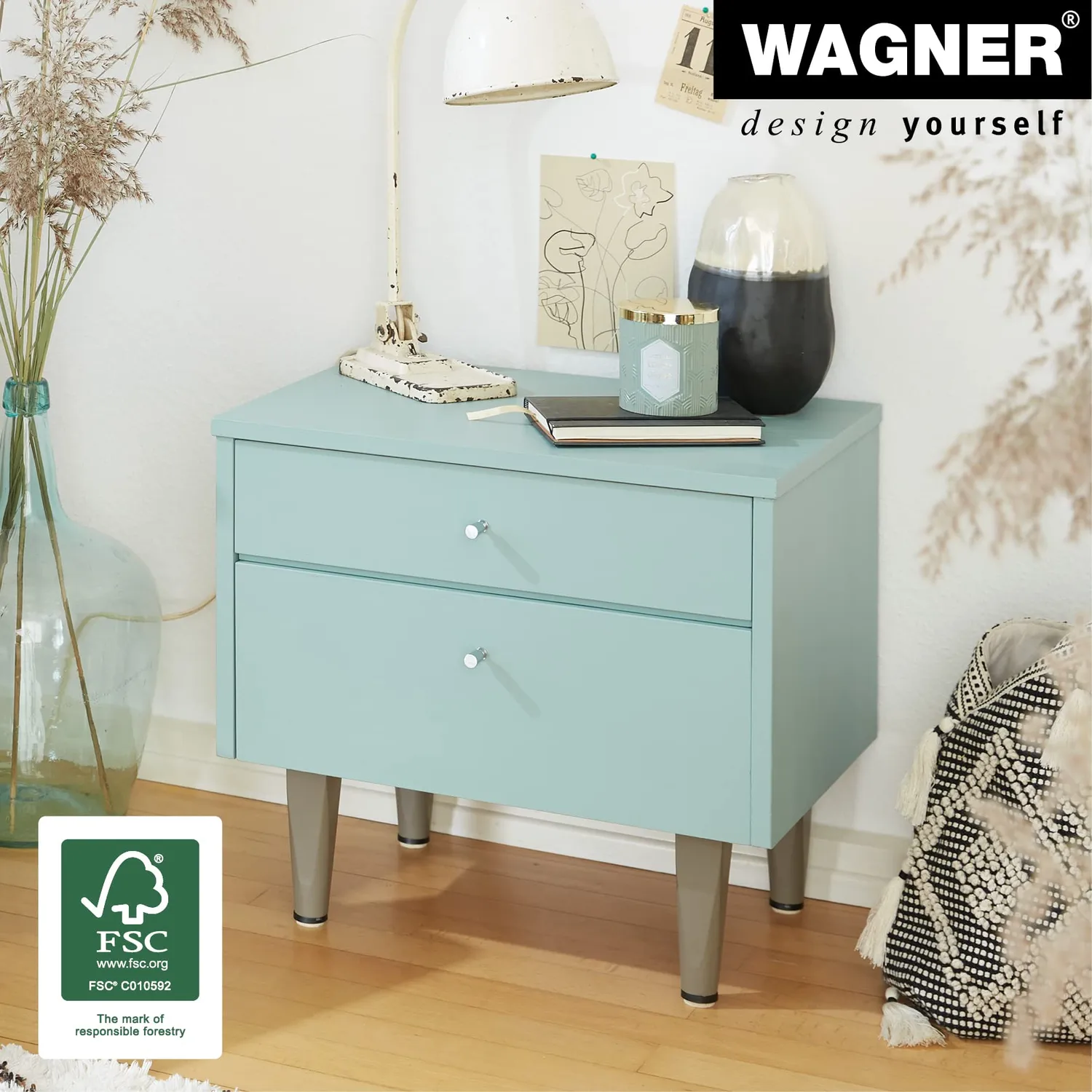 Wagner ST 7440 12744001 gamba legno tortora 15 cm