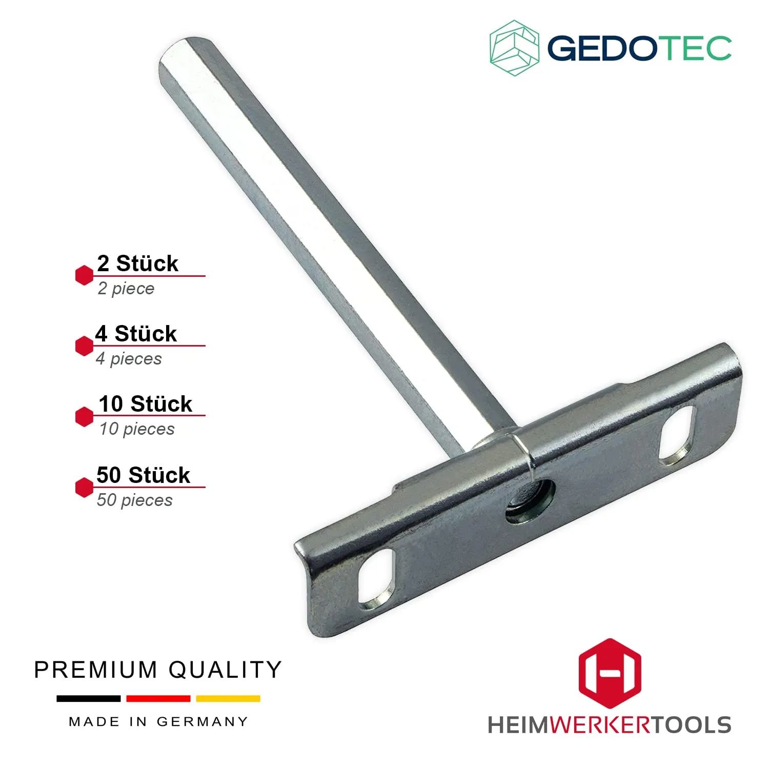 Gedotec Clever reggimensola invisibile 2 pezzi acciaio 30 kg