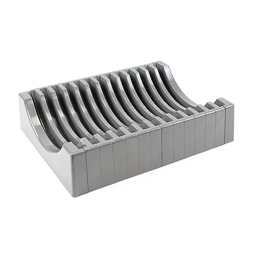 Emuca Portapiatti Organizer 13 Piatti 350x270 mm Grigio