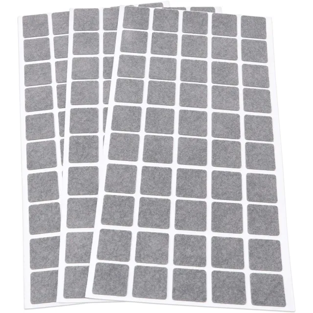 Adsamm Ultrasottili 20x20 mm Feltrini Autoadesivi 150 pz Grigi 1,5 mm