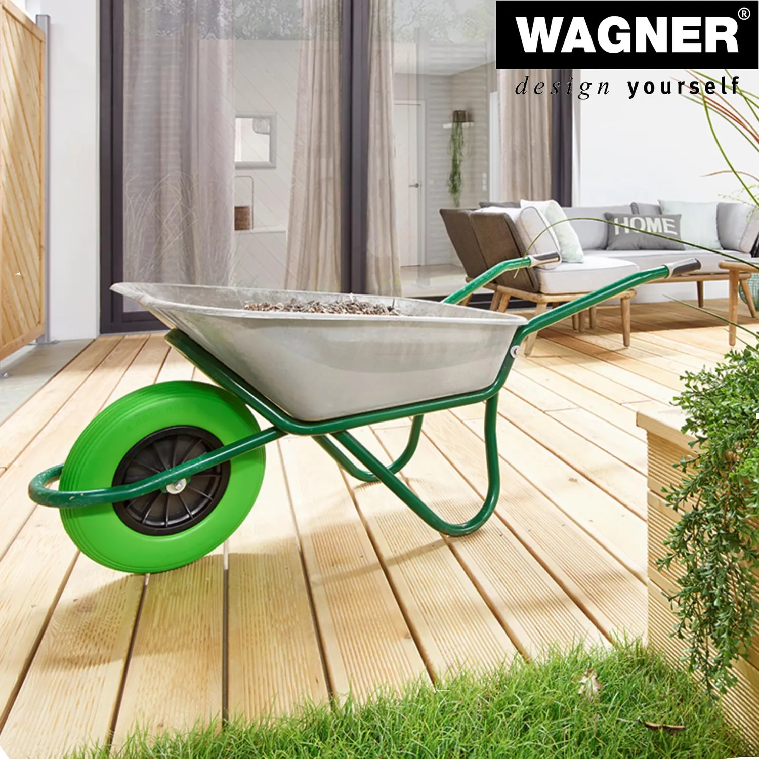 WAGNER Ruota Carriola Antiforatura Ø 400 mm 100 kg