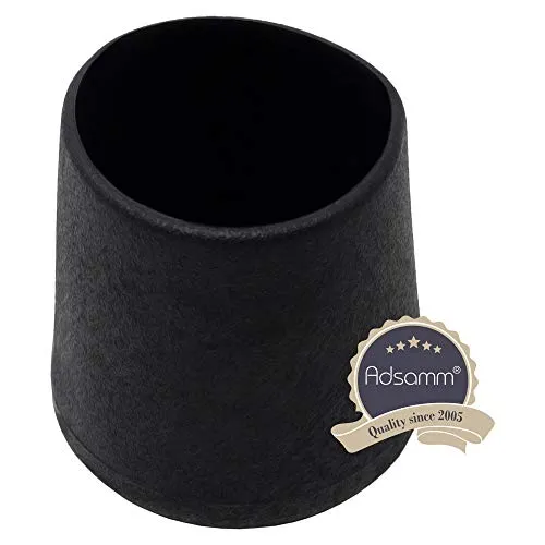 Adsamm Puntale Avvolgente Esterno Ø 35-36 mm Tappo 16 pz Nero Feltro
