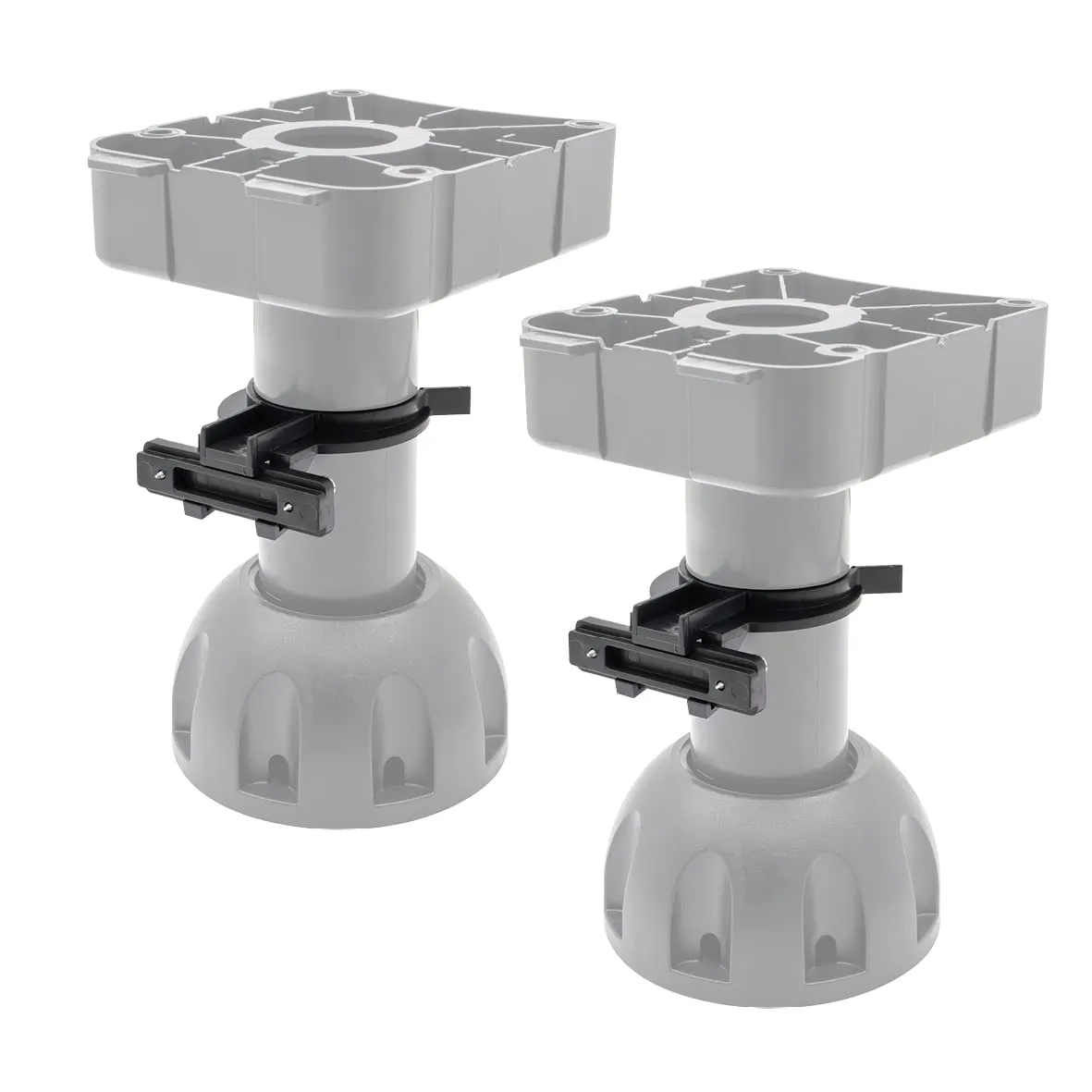 Wagner 12041200 clip fissaggio piedini cucina 2 pezzi grigio