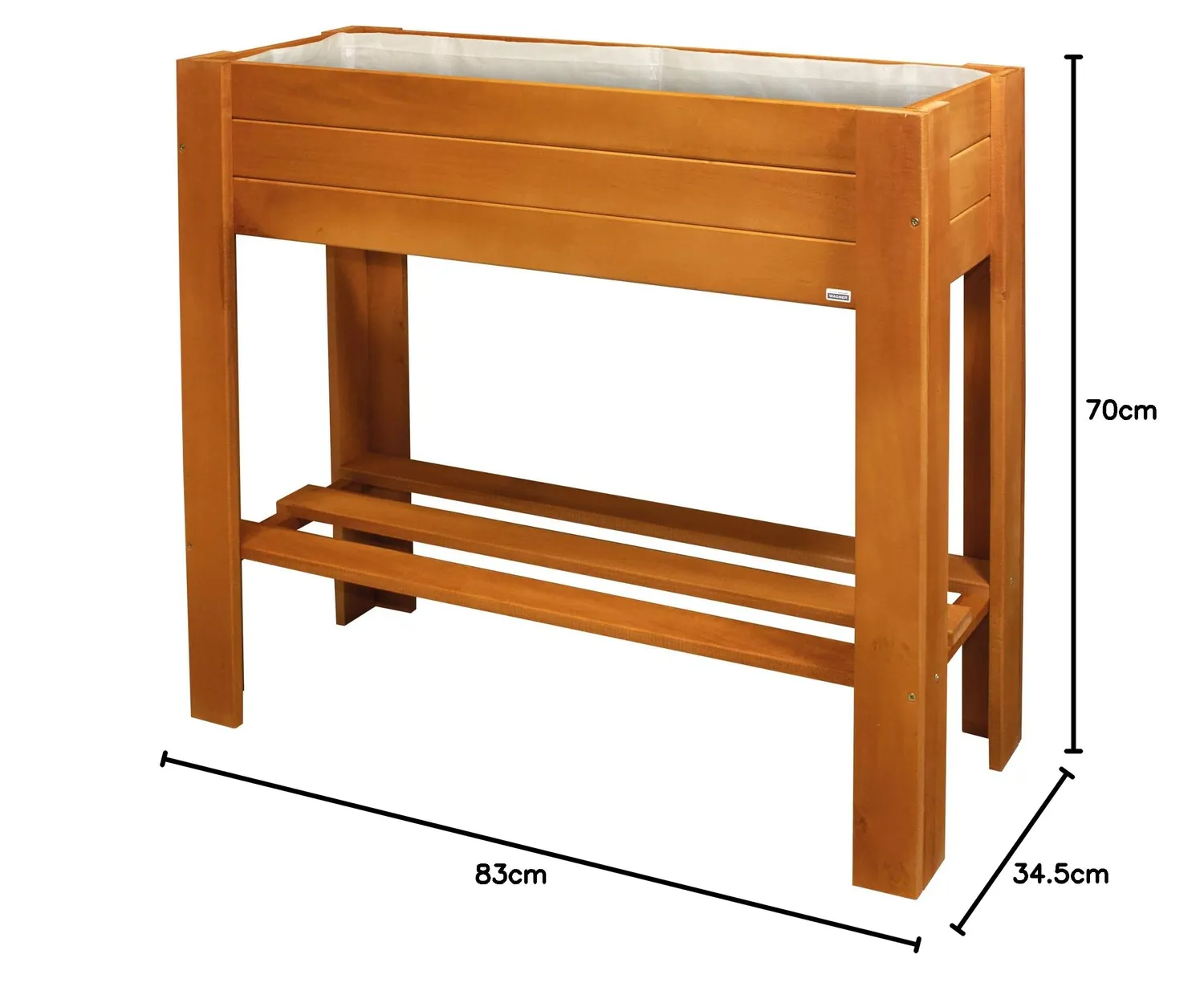 Wagner GreenBOX Light aiuola rialzata castagno 70x83 cm