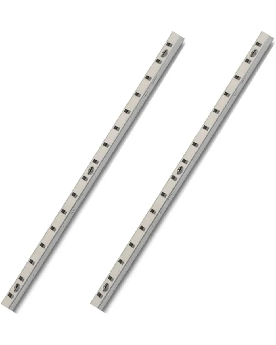 Gedotec Binario Scaffali Vari 1000 mm Nichelato 2 pz Acciaio