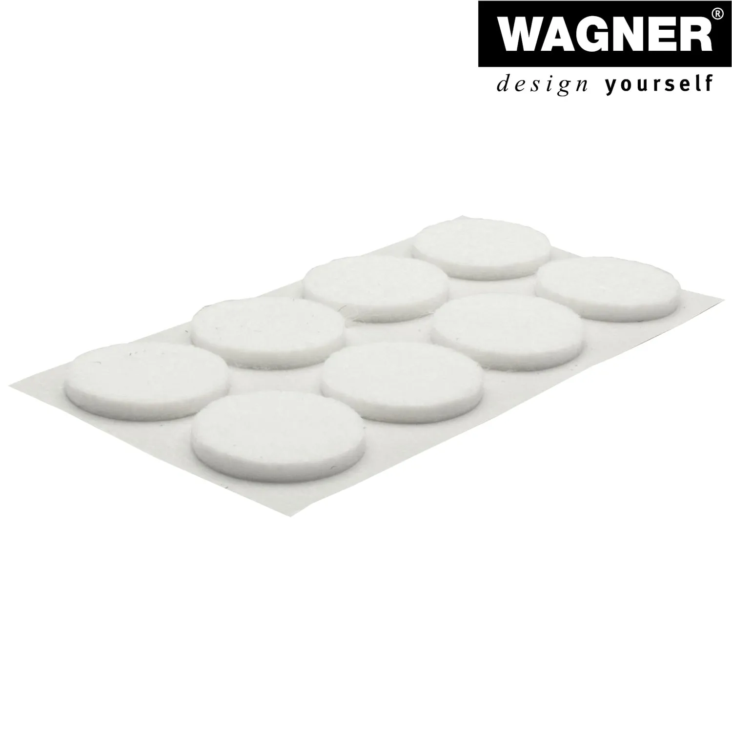 Wagner EH 1222 feltrini tondi Ø22 mm 24 pezzi bianchi adesivi
