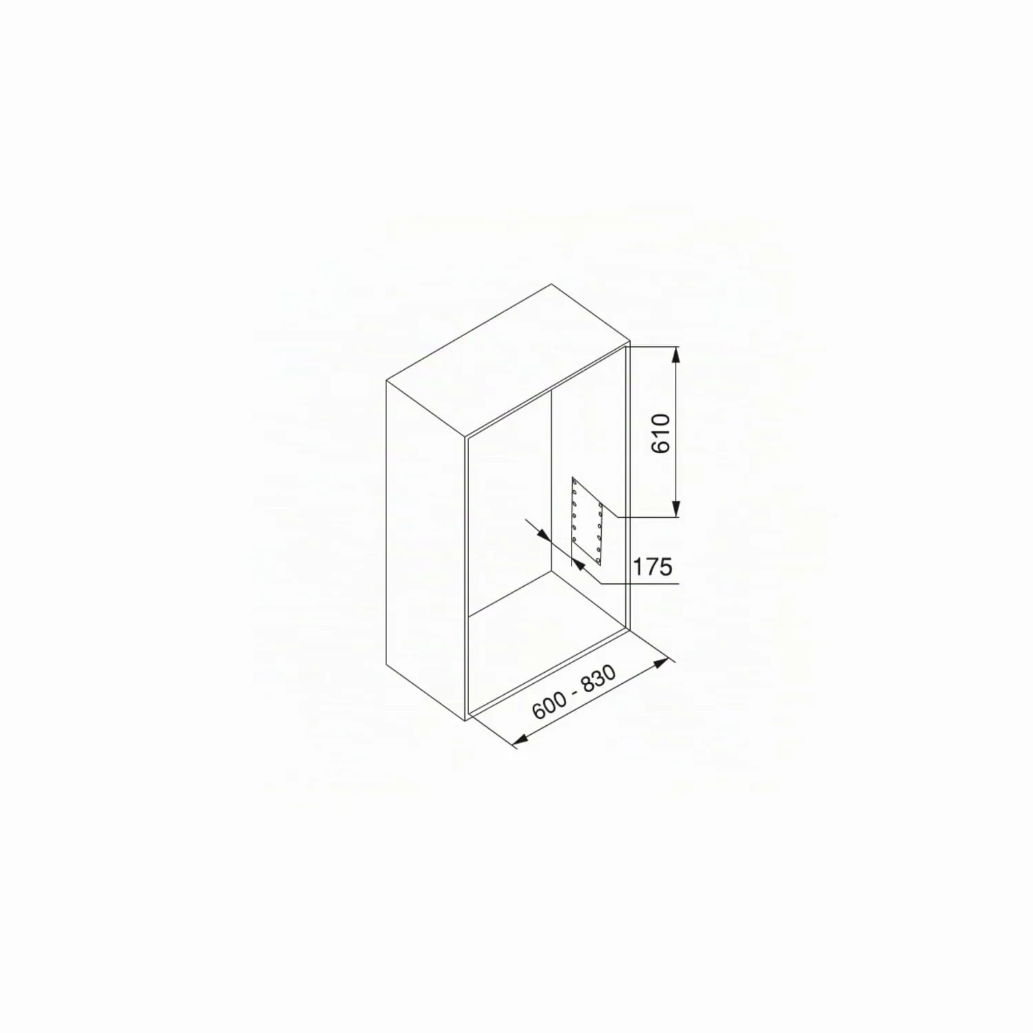 Emuca Appendiabiti Saliscendi 600-830mm Moka 12kg