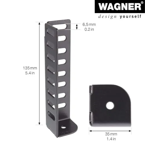 Wagner ST 0112 12011201 gamba acciaio nero 135 mm retrò