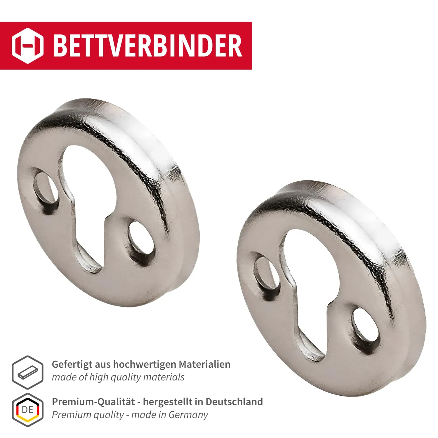 Gedotec Connettore letto a capsula Ø 30 mm 2 pezzi