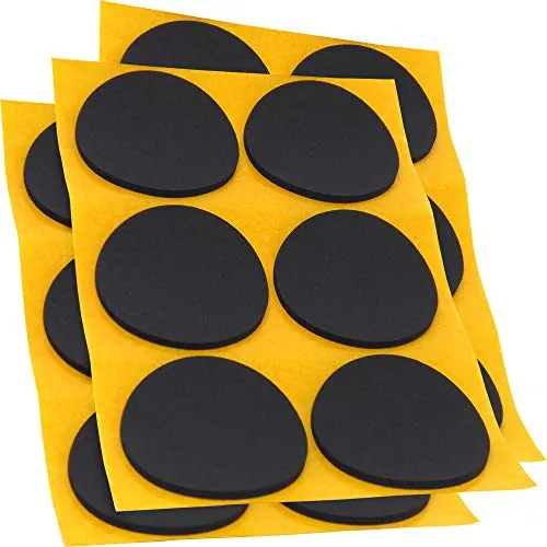 Adsamm Quality Antiscivolo Ø70 mm Neri 18 Pezzi Gomma 2,5 mm