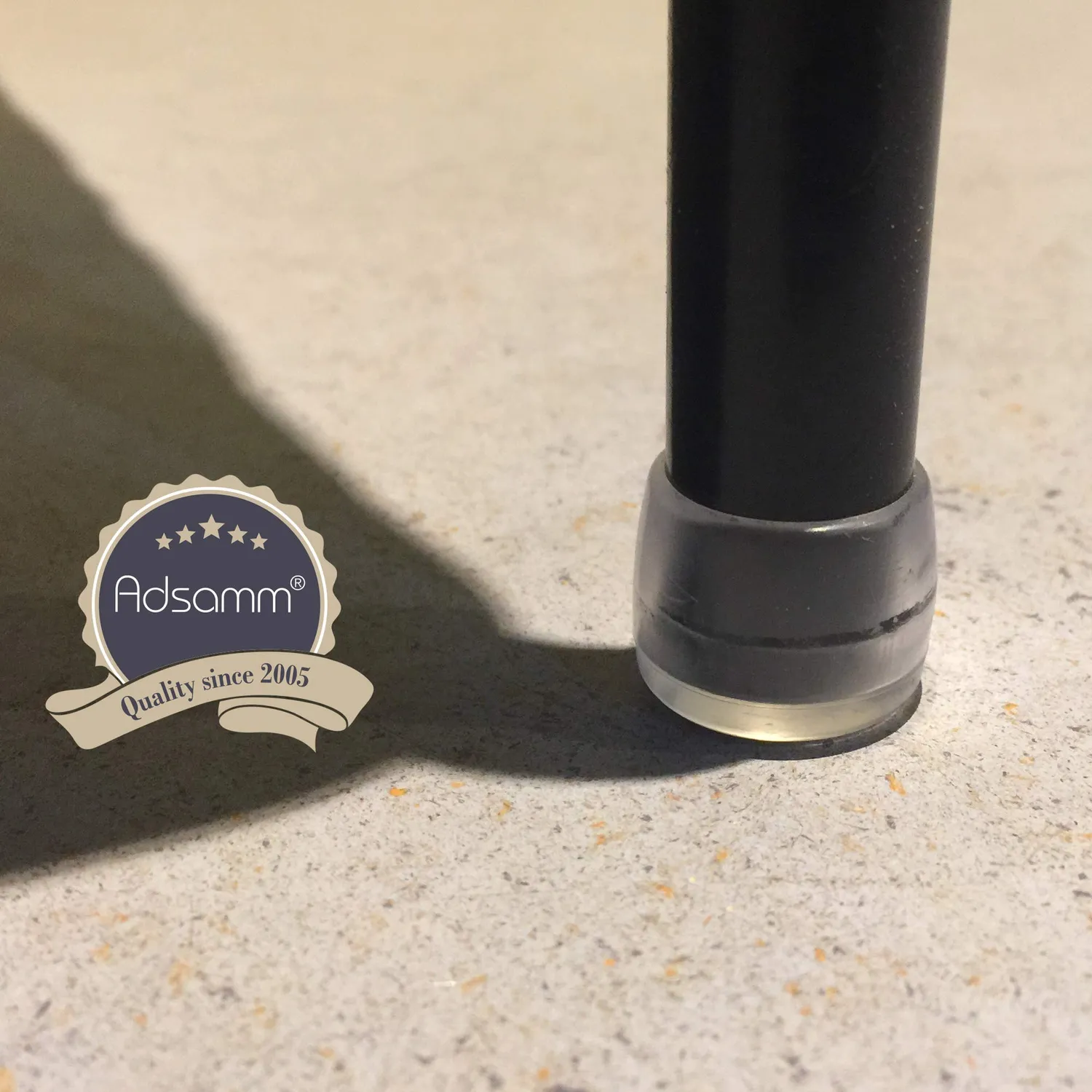 Adsamm 4 puntali PVC trasparenti Ø21-22 mm tondi