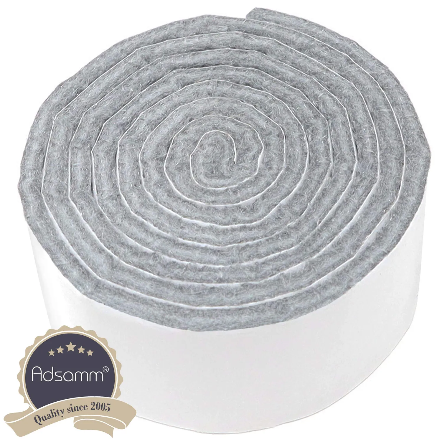 Adsamm Rotolo Feltro Autoadesivo 29x1000 mm Grigio 3,5 mm