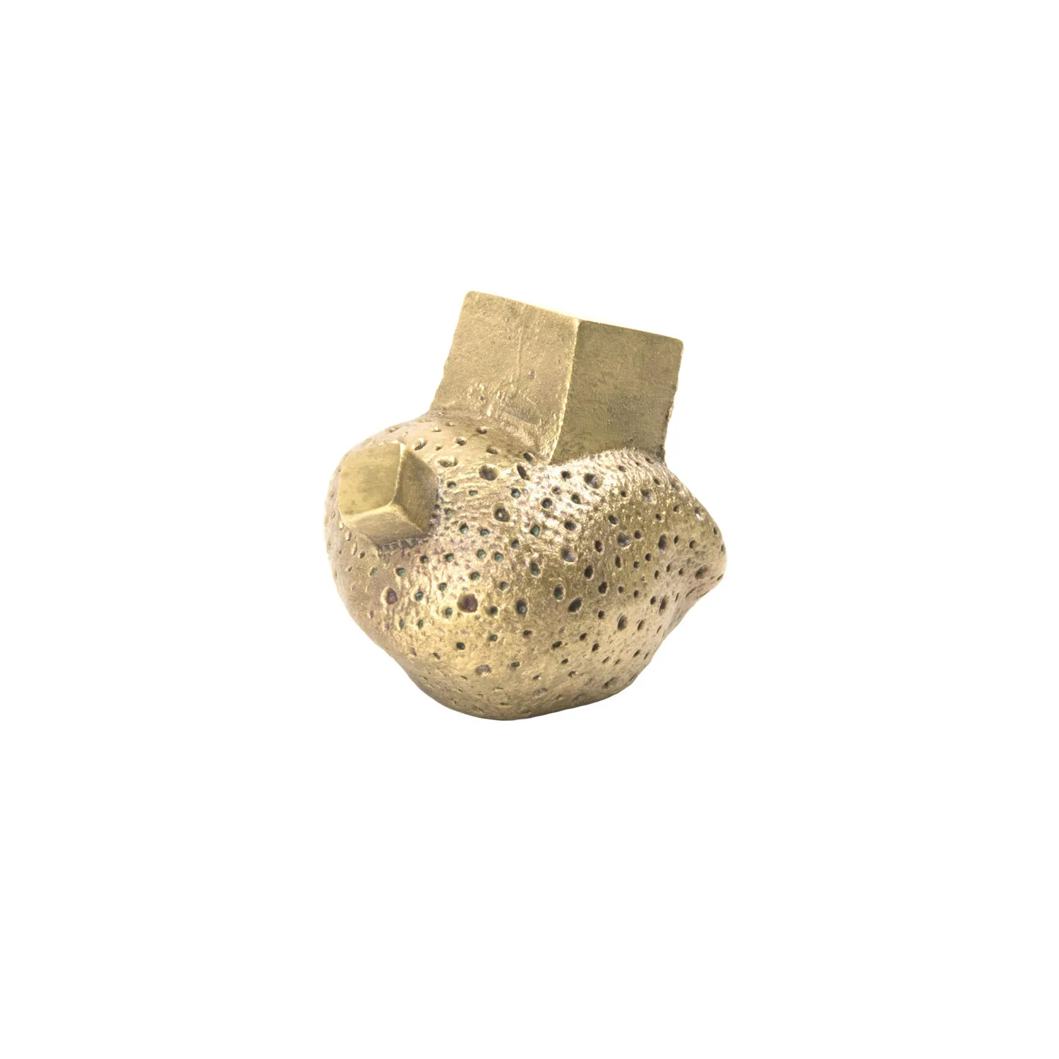 NIVA Design Pietra pomello ottone pack minerale geometrico