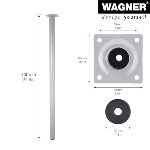 Wagner Classic ST 1270 gamba mobile argento 700 mm 1 pz