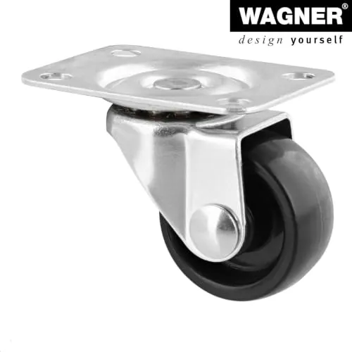 Wagner RO 2109 rotelle girevoli Ø 30 mm nere set 20 pezzi