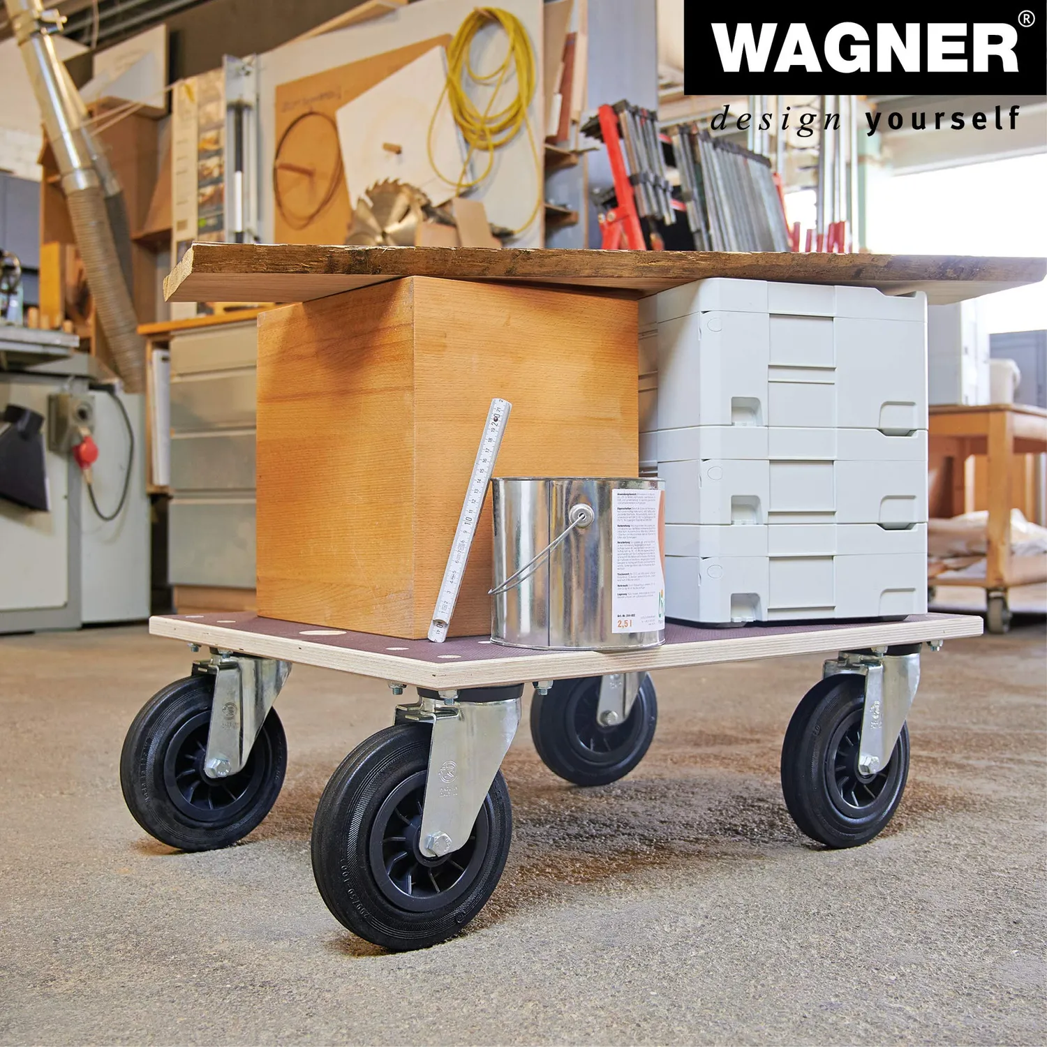 Wagner carrello MM 1148 78x59 cm 750 kg antiscivolo