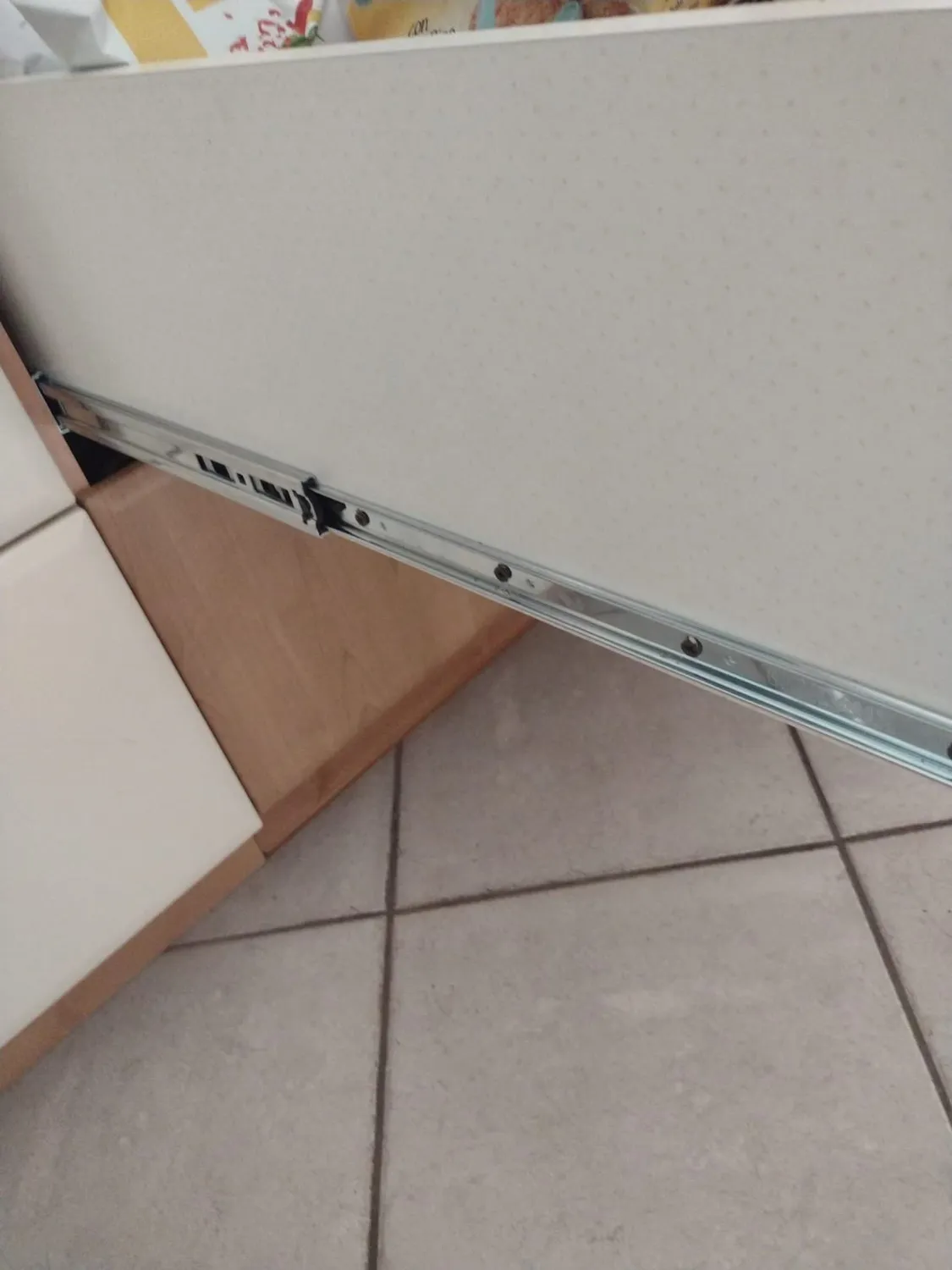 Indaux guide a sfere cassetto 450 mm estrazione totale 50 kg