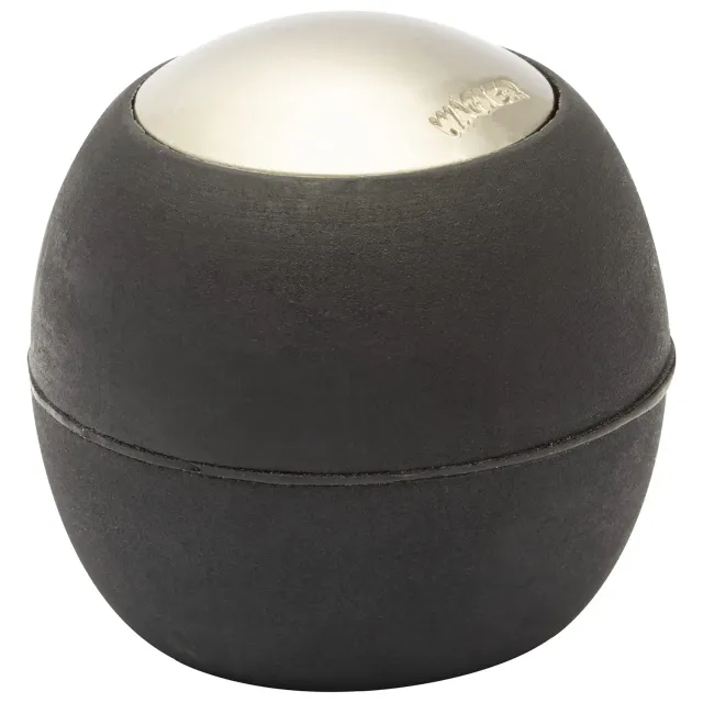 Wagner Uovo Fermaporta Pavimento Ø 30x30 mm Zinco Satinato