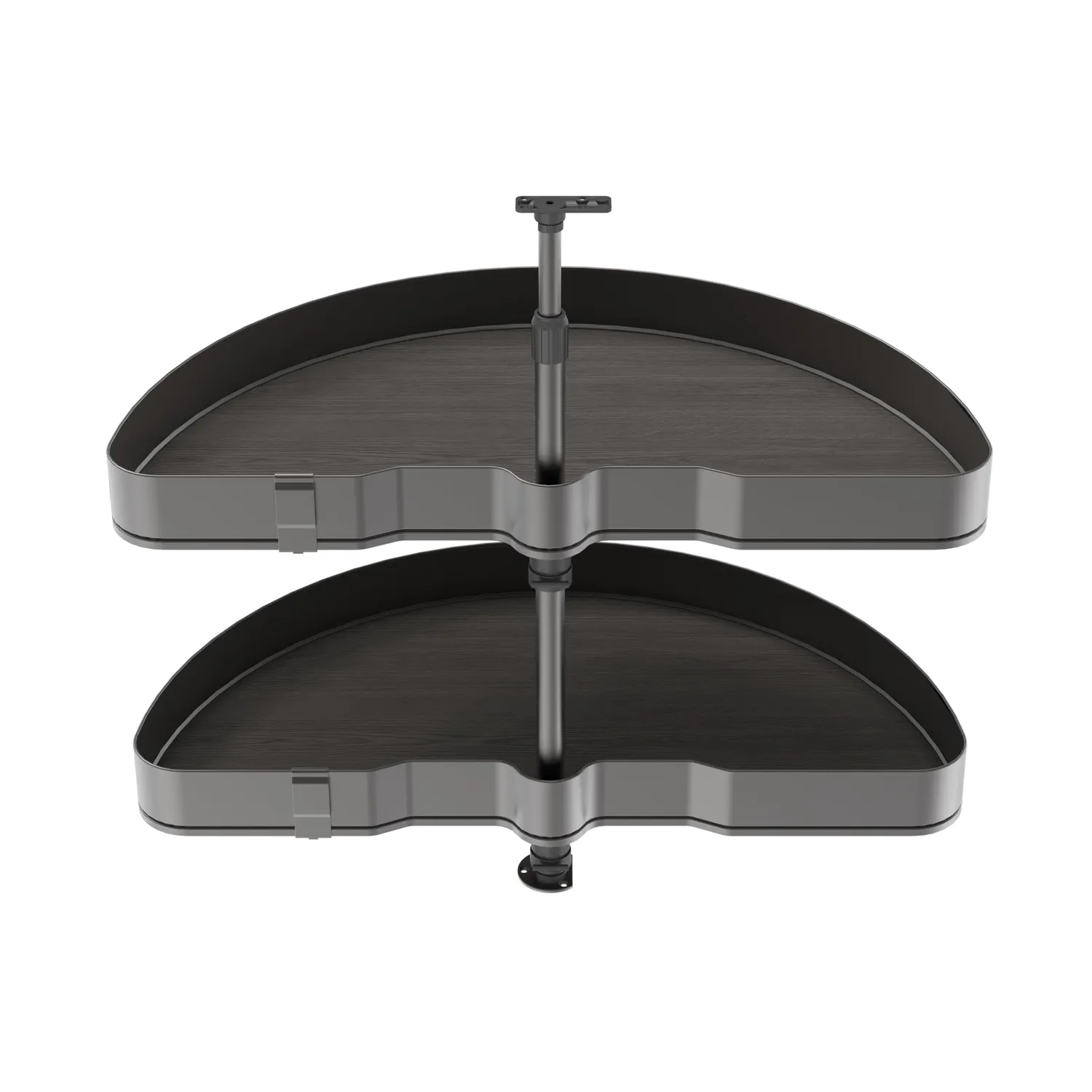 Emuca cestello girevole cucina 3/4 Ø710 mm grigio 2 cestelli