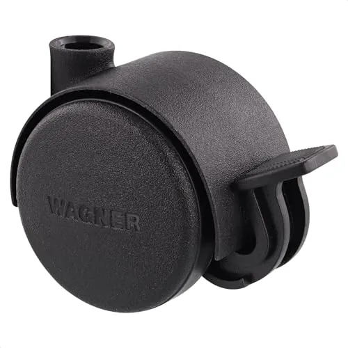 Wagner Design RO 0126 rotella mobili dura nera 40 mm con freno