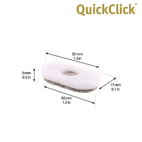Wagner QuickClick feltrini ricambio Natural 32x17 mm 8 pezzi