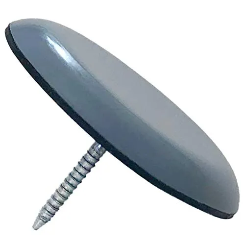 Adsamm pattini PTFE con chiodo grigi Ø 40 mm Teflon