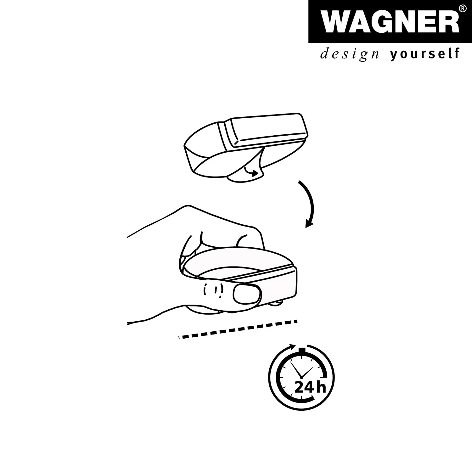Wagner Fermaporta Clear Pavimento 45x39x16 mm Adesivo