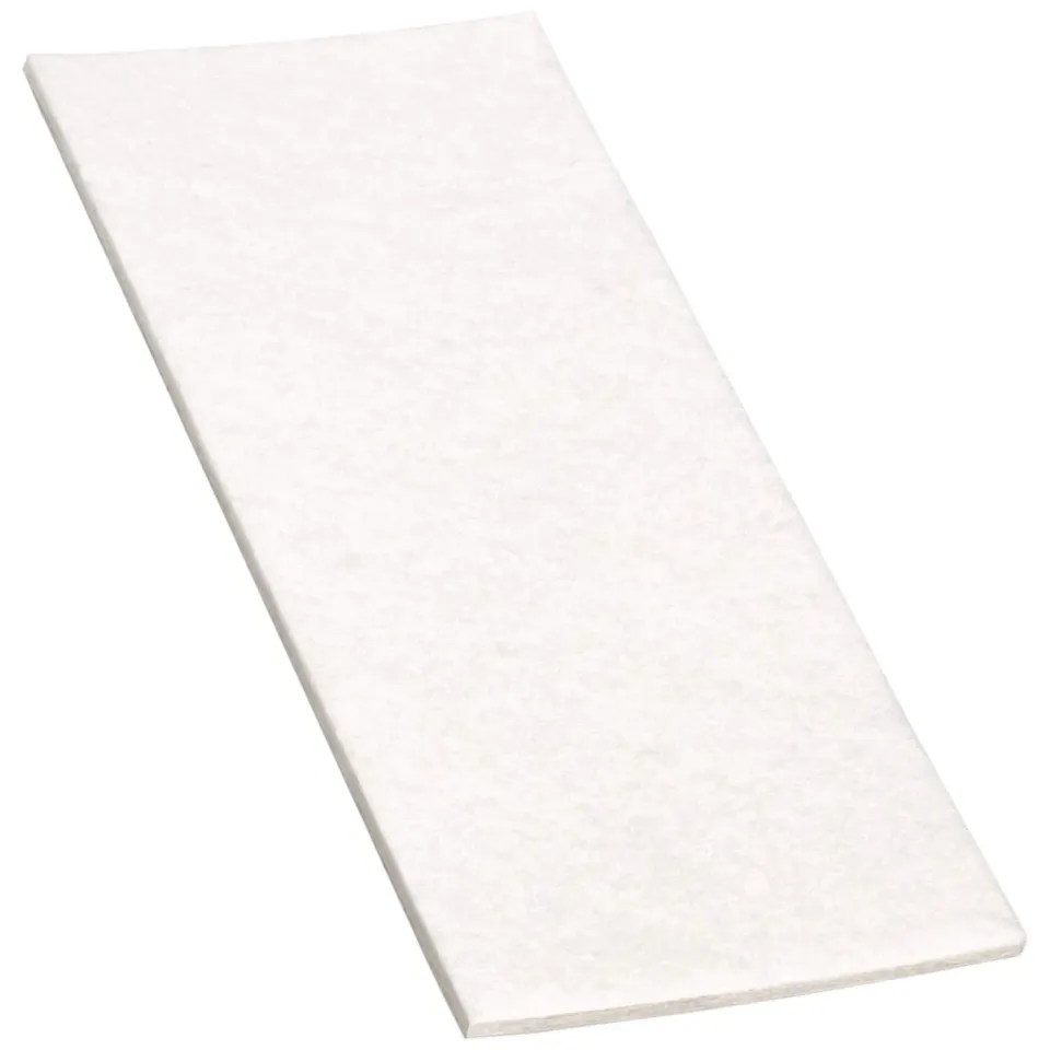 Adsamm foglio feltro autoadesivo 80x180 mm bianco 1 pezzo 3,5 mm
