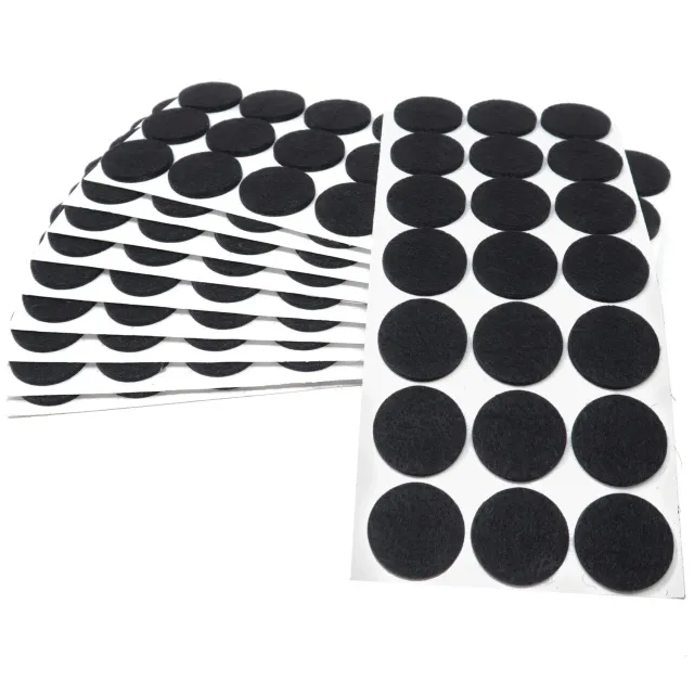 Adsamm Feltrini Autoadesivi 30 mm Neri 210 Pezzi 3,5 mm
