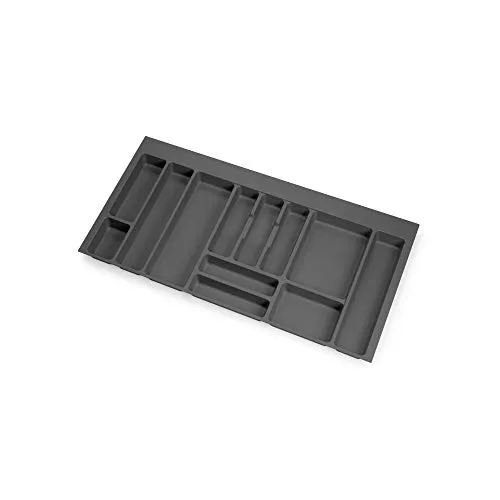 Emuca Vertex portaposate 1000 mm antracite plastica