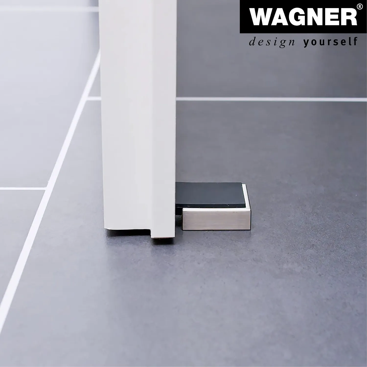 WAGNER Screw or Glue 15515911 fermaporta inox 47x40x13 mm