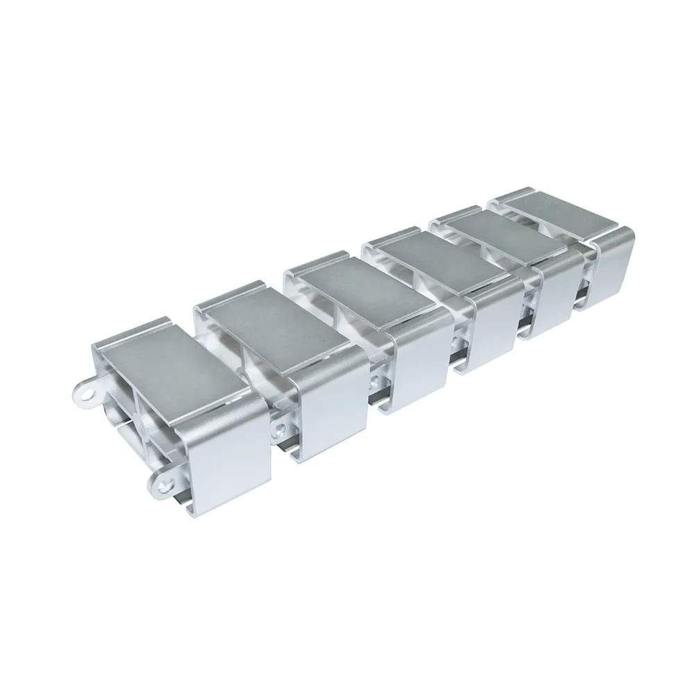 Emuca 3196725 Colonna Passacavi Verticale Argento 18 Segmenti