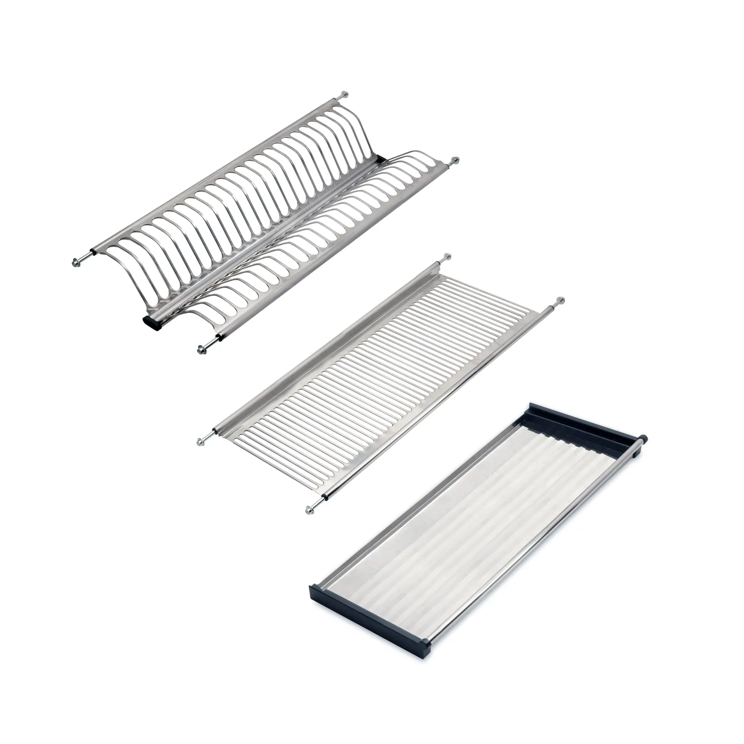 Emuca scolapiatti pensile inox 70 cm argento gocciolatoio