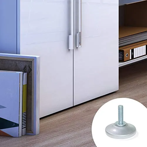 Emuca 2020525 Piedino Regolabile M6 Set 20 Pezzi Grigio