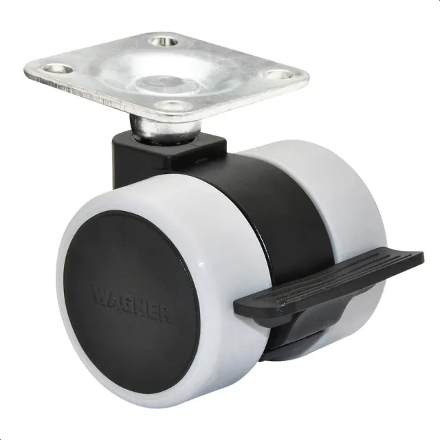 Wagner RO0243 rotella mobili piastra nero-grigio 1pz 70kg