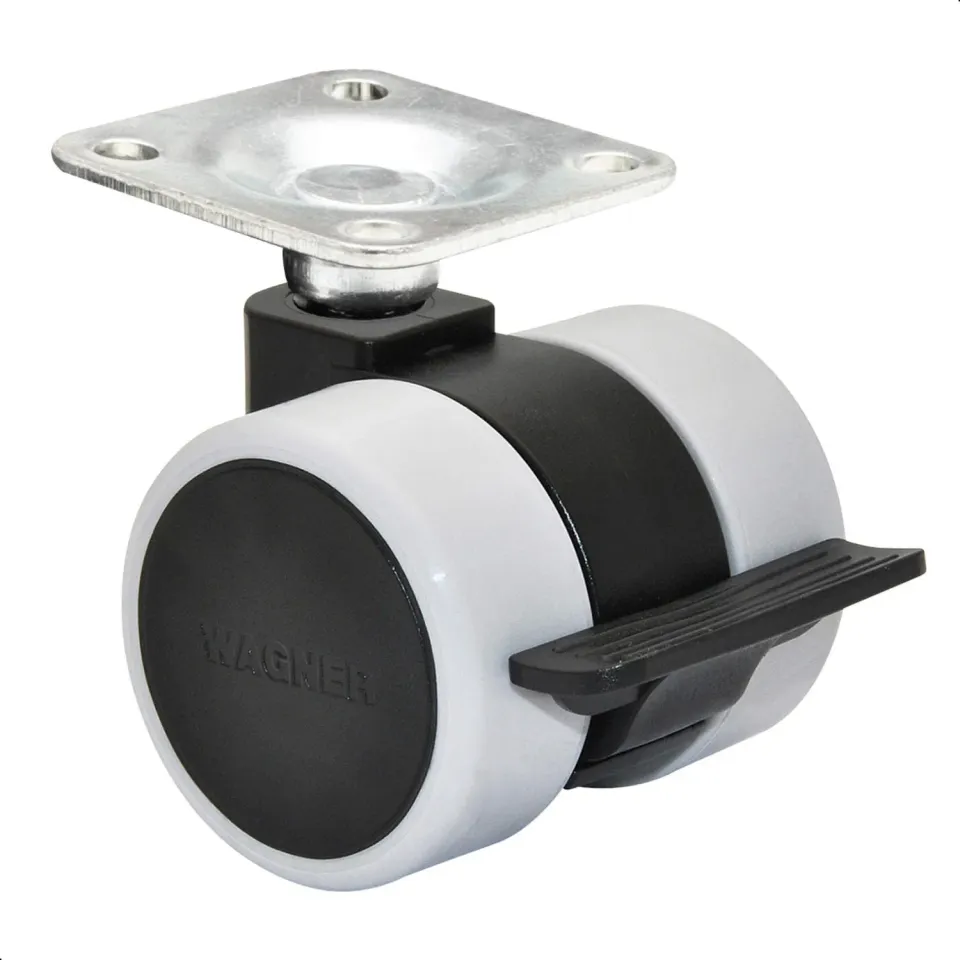 Wagner RO0243 rotella mobili piastra nero-grigio 1pz 70kg