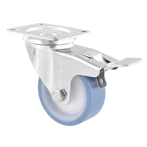 Wagner RO 7600 rotella girevole con freno 100 mm blu