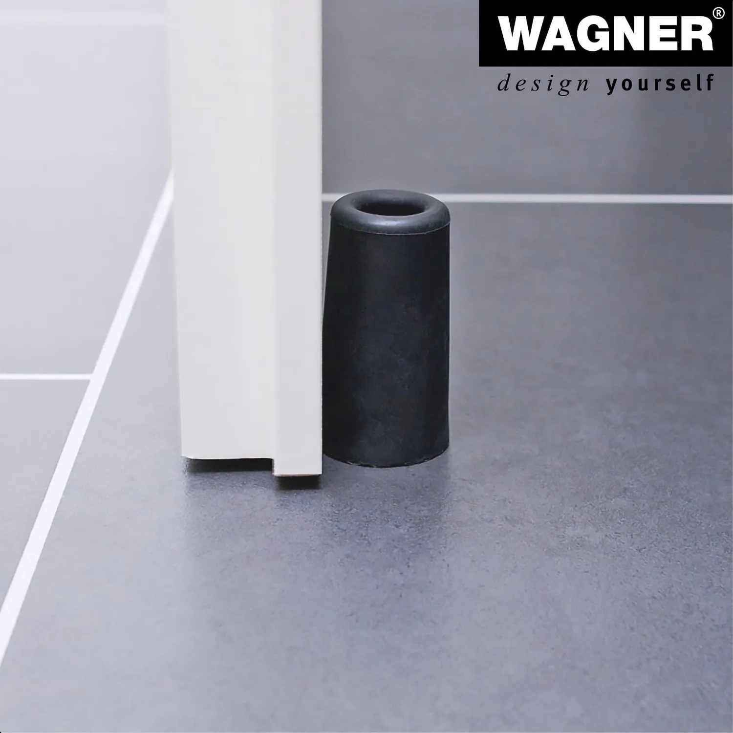 Wagner Vulcano Big 15207221 fermaporta rosso Ø40x73 mm gomma